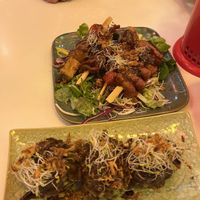 Skewers and rice balls   at Bep Chay in Toulouse