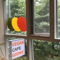 Sign at Godny Cafe in Seoul