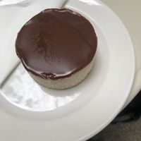 Vegan cheesecake  at Anyám Szerint in Budapest