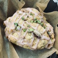 Pistachio-Rose scone at Dulce Vegan Bakery and Cafe in Atlanta