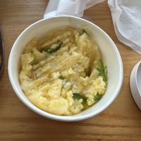 Cheezy grits with jalapeños   at Dulce Vegan Bakery and Cafe in Atlanta
