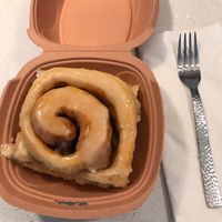 Cinnamon Bun at Dulce Vegan Bakery and Cafe in Atlanta