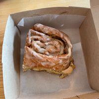 Cinnamon roll  at Dulce Vegan Bakery and Cafe in Atlanta