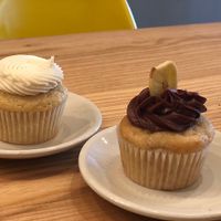 Lemon and Banana Chocolate cupcake at Dulce Vegan Bakery and Cafe in Atlanta