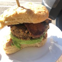 Breakfast sandwich  at Dulce Vegan Bakery and Cafe in Atlanta