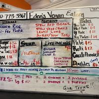 Menu   at Eden's Vegan Eatery in St Croix