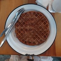 Looks great tastes bad. Could only eat half. at The Waffle Spot in Puerto Escondido