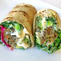 Grilled Quinoa Mushroom Burger Wrap with Avocado  at Veggie Grill - Farmers Market in Los Angeles