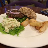 mushroomburger at Chīsù De - Veggie Table in Beijing