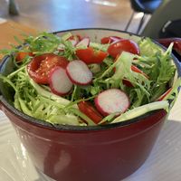 Side salad -thought it was much larger than I thought it would be but it turned out they put it on top of the shepherds pie   at Chīsù De - Veggie Table in Beijing