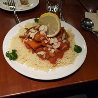 Couscous. Tasty with strong tomato sauce. 7/10 at Chīsù De - Veggie Table in Beijing