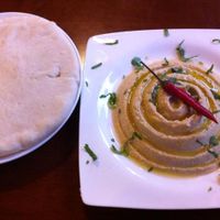 hummus at Chīsù De - Veggie Table in Beijing