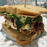 Vivis saved thanksgiving with this awesome sandwich!  at Vivi's Veggie in Seoul