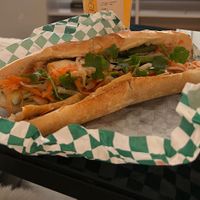 Tofu banh mi w vegan mayo  at Pho Banh Mi Cafe in Oak Lawn