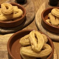 Churros with chocolate sauce   at SaltHouse in North Shields