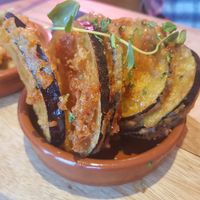 Tempura fried aubergine at SaltHouse in North Shields