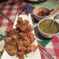 Onion pakora at Indian Kitchen (Hongmei) in Shanghai
