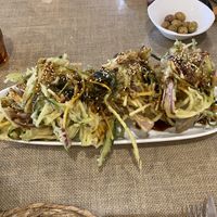 Tempura de verduras  at Trespés in Monforte De Lemos