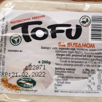 Sesam tofu at Bio Kutak in Belgrade