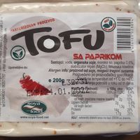 Chili tofu at Bio Kutak in Belgrade