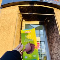 Vegan chocolate bar  at Bio Kutak in Belgrade