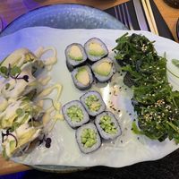 Sushi vegetal at Honkaku in San Sebastian