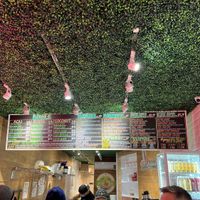 Menu board at Baya Bar in New York City