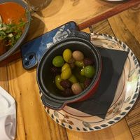 Olive appetizer   at Il Bazzali in Montreal