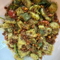 Vegan gnocchi   at Il Bazzali in Montreal