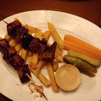 Seitan skewers at The Bishops Arms in Umea