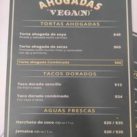 Menu at Tortas Ahogadas VEGA(N) in Guadalajara
