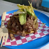 Vegatun tostada at Paxil in Mexico City