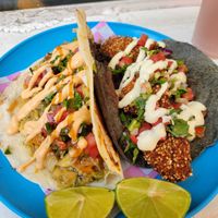 Gobernador on the left was delicious, Paxil on the right was just OK at Paxil in Mexico City