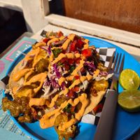 Fish tacos at Paxil in Mexico City