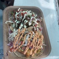 Cauliflower and “fish” tacos  at Paxil in Mexico City