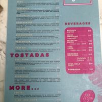 Paxil menu   at Paxil in Mexico City