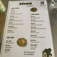 Food  at Ba Minh in Hue