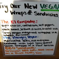Menu, there were more items than were listed here at egghole in Lakewood