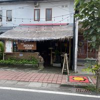 Outside of the restaurant  at Nu Delhi in Canggu