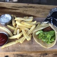 Falafel wrap 😋  at Jungle SV in El Tunco