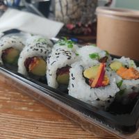 veg cali roll at Sushi Place in Jerusalem