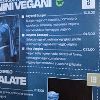 Menu at Thaddeus in Caserta