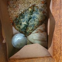 Spanakopita at Vegan Pizza House in Vancouver