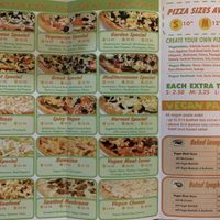 Menu available on 9th Aug 2023  at Vegan Pizza House in Vancouver