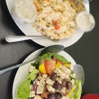 Stanatopika meal at Vegan Pizza House in Vancouver