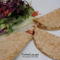 Vegan quesadillas at El Nuevo Mexicano in Chicago