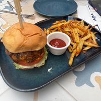 Soya bean burger  at Fala Fala in Funchal