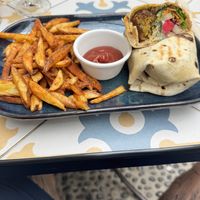 Middle Eastern Falafel Wrap  at Fala Fala in Funchal