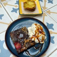 Brownie + Pastel de Nata at Fala Fala in Funchal