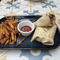 madeira falafel wrap  at Fala Fala in Funchal